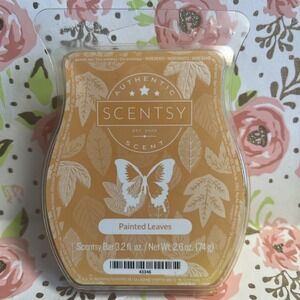 Scentsy Wax Bars Painted Leaves HTF RARE discontinued retired